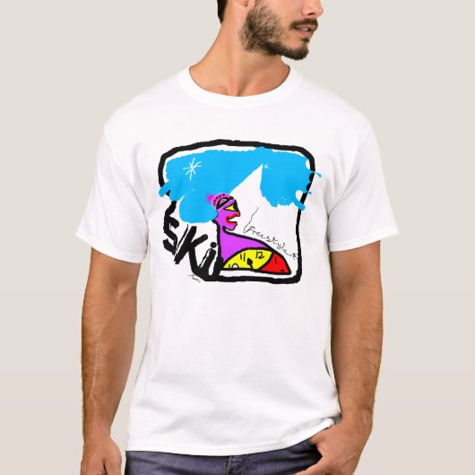 スキー番人Tシャツ Tシャツ (正面)