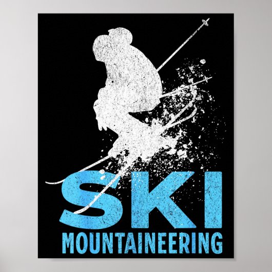 スキー登山 ポスター (正面)