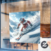 スキー窓の固定 ウィンドウサイン (カフェ窓)