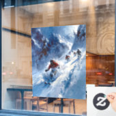 スキー窓の固定 ウィンドウサイン (カフェ窓)