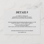 スキー結婚カップル エンクロージャーカード (正面)