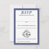 スキー結婚カップル 出欠カード (正面)