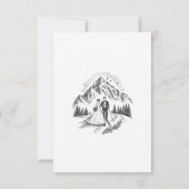 スキー結婚カップル 出欠カード (裏面)