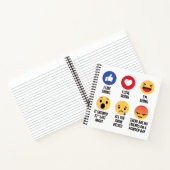 スキー絵文字 ノートブック (内部)