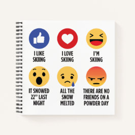 スキー絵文字 ノートブック