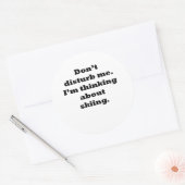 スキー考えについて ラウンドシール (封筒)