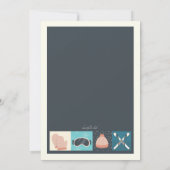 スキー衣服フォト招待状 招待状 (裏面)