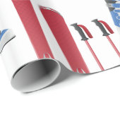 スキー装置の光沢のある包装紙 ラッピングペーパー (ロールコーナー)