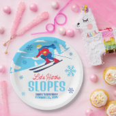 スキー誕生日ゲレンデを打とうではないか ペーパープレート (パーティー)