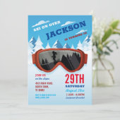 スキー誕生日スキー誕生日ガールズボーイズゲレンデ 招待状 (スタンド正面)