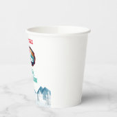 スキー誕生日パーティースキースノーボード 紙コップ (左)