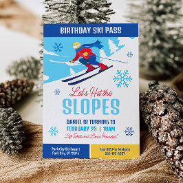 スキー誕生日招待状レッツゲレンデ 招待状