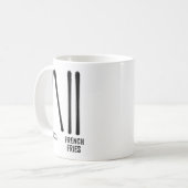 スキー講師のピザ&フライドポテトの作り方 コーヒーマグカップ (正面左)
