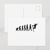 スキー進化ウィンタースポーツギフト ポストカード (正面/裏面)