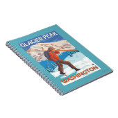 スキー運ズスノースキー – 氷河ピーク,ワシントン ノートブック (右側)