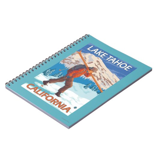 スキー運ヤーズスノースキー – タホー湖カリフォルニア ノートブック (左側)