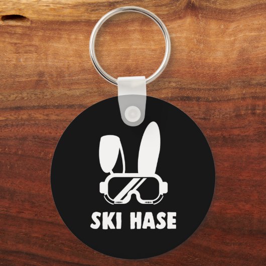 スキー長谷スキーカッコいいウィンタースポーツギフト キーホルダー (正面)
