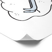 スキー間抜けペンギン ポスター (角)