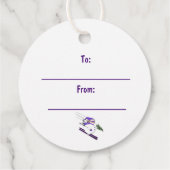 スキー雪だるまクリスマスギフトタグズ株式会社Twine フェイバータグ (裏面)