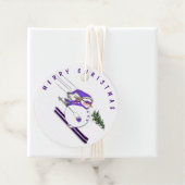 スキー雪だるまクリスマスギフトタグズ株式会社Twine フェイバータグ (インサイチュ)