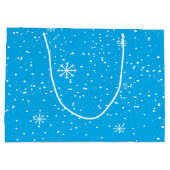 スキー雪だるま抱き枕ラージ ラージペーパーバッグ (裏面)