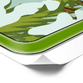 スキー風景漫画 ポスター (コーナー)