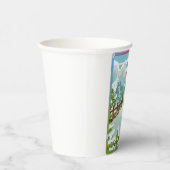 スキー風景漫画 紙コップ (右)