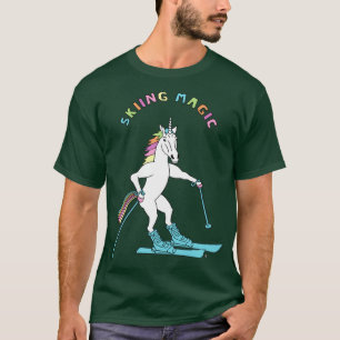 スキー魔法ユニコーン概要 Tシャツ
