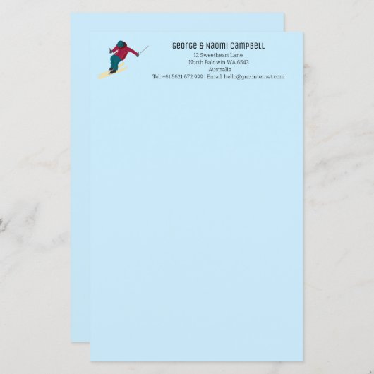 スキー (正面/裏面)