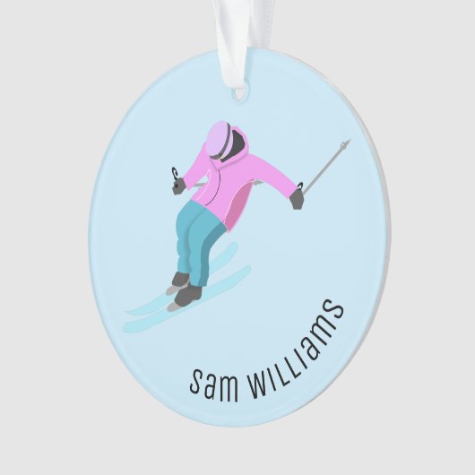 スキー オーナメント (正面)