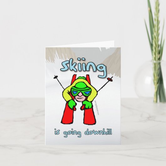 スキー カード (正面)