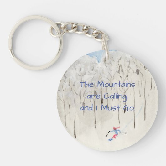 スキー キーホルダー (正面)