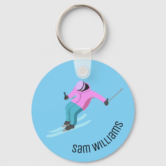 スキー キーホルダー (正面)