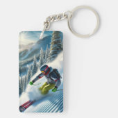 スキー キーホルダー (裏面)