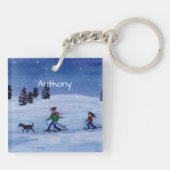 スキー キーホルダー (裏面)