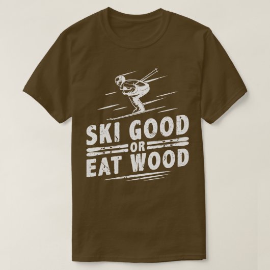 スキー・グッド Tシャツ (デザイン正面)