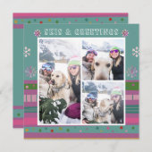 スキー&グリーティングクリスマスウィンタースノースキー3写真 (正面/裏面)