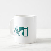 スキー コーヒーマグカップ (正面左)