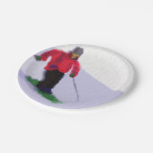 スキー・ザ・グレーズ・アート ペーパープレート (アングル)