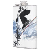 スキー・ザ・ロッキー – バンフ・カナダ フラスク (左)