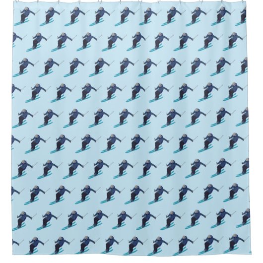 スキー シャワーカーテン (正面)