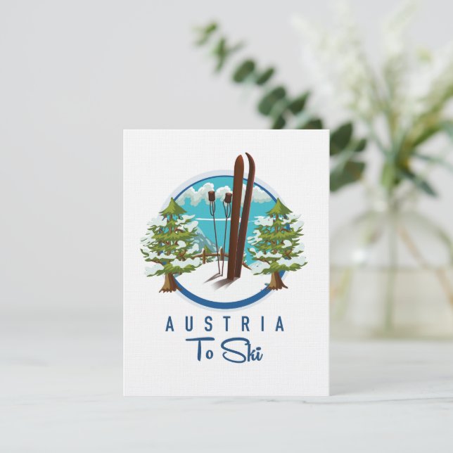 スキー、スキーポスターロゴ。 (スタンド正面)