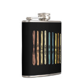 スキー – スキー板のコレクション フラスク (右)