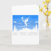 スキー スキー ユー レーター！スキー カード (黄色い花)