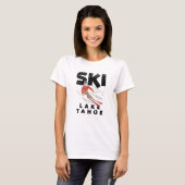 スキー - スキー レイク タホ Tシャツ (正面フル)