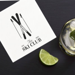 スキー スタンダードカクテルナプキン