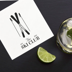 スキー スタンダードカクテルナプキン