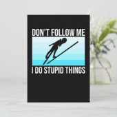 スキー・スノーボードスポーツのフォロワーになるな サンキューカード (スタンド正面)