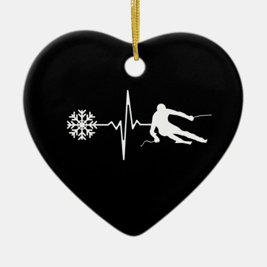 スキー セラミックオーナメント (正面)