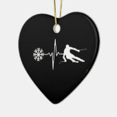 スキー セラミックオーナメント (左)